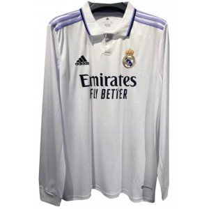 Camisa I Real Madrid 2022 2023 Adidas oficial manga comprida